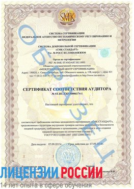 Образец сертификата соответствия аудитора №ST.RU.EXP.00006174-1 Волгодонск Сертификат ISO 22000